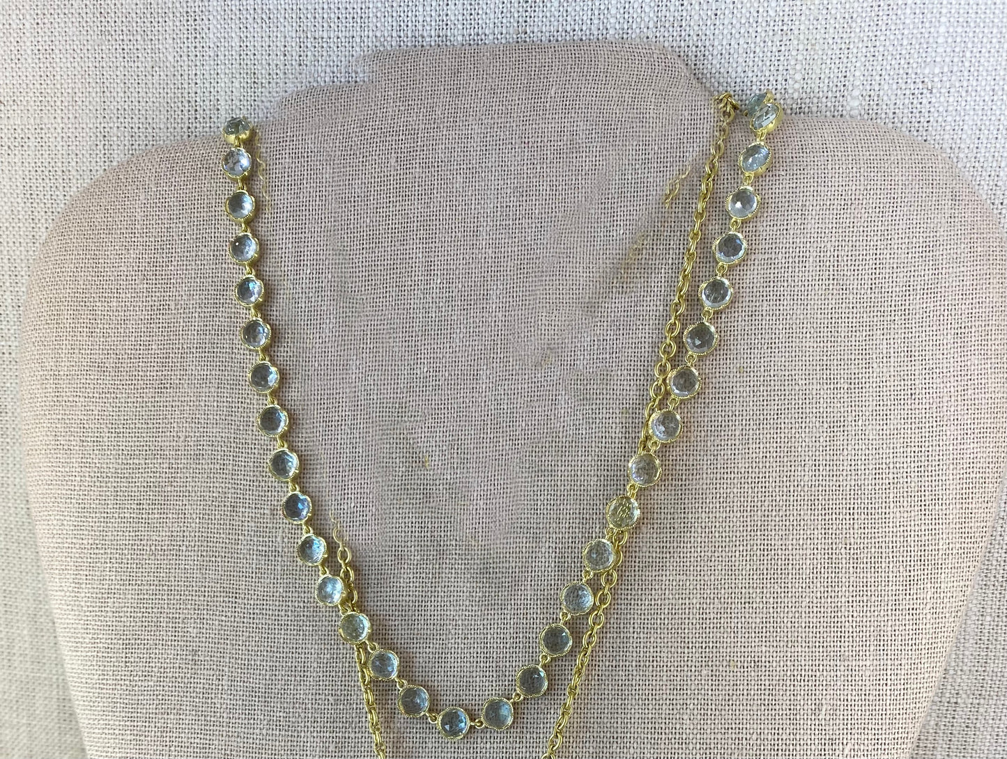 Fine Aquamarine YG Necklace