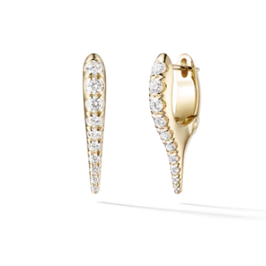 Lola Mini Needle Earring with Diamonds