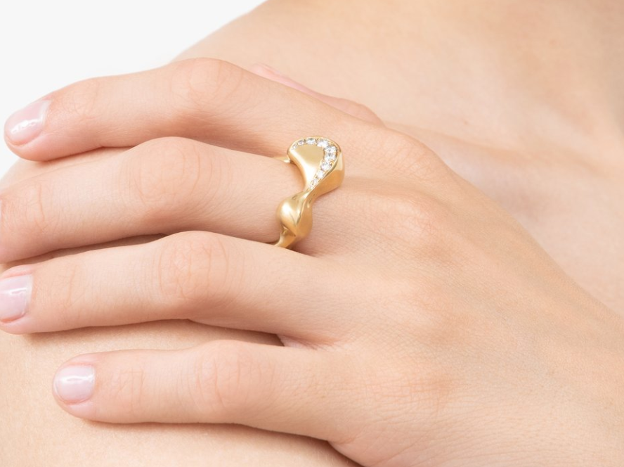 Caryn Band 18K Yellow Gold with Diamonds