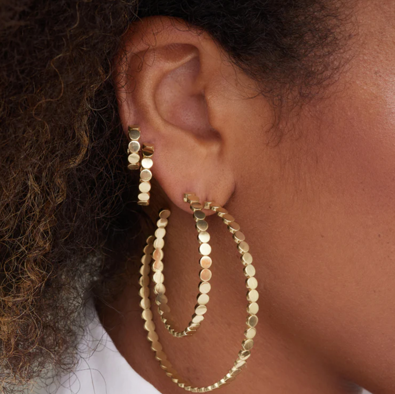 Mini Circle Link Small Hoops