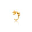 18k Yellow Gold Graduated Diamond Huggies/ Mini Graduated Diamond Hoops