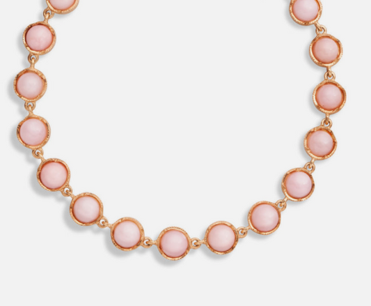 Pink Opal Classic Link Necklace