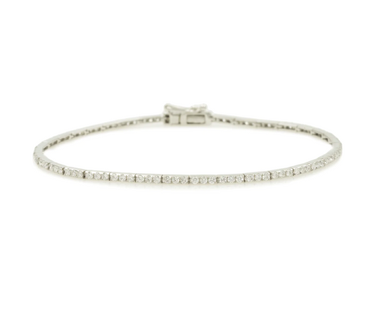 Diamond Ribbon Tennis Bracelet