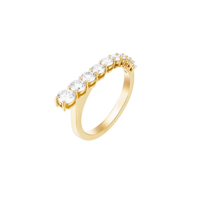 Aria Ring: 18k yellow gold with diamonds (0.95 tcw), size 7