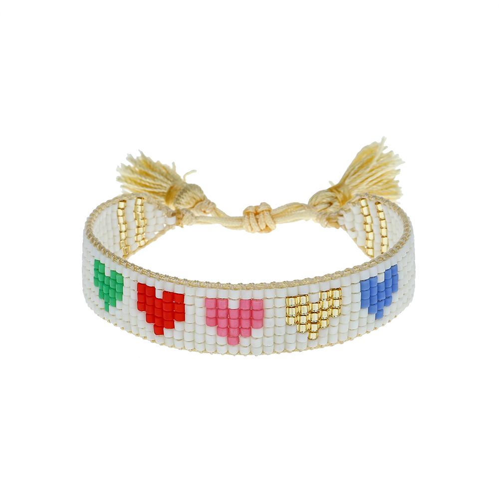 Kids' Rainbow Hearts Bracelet
