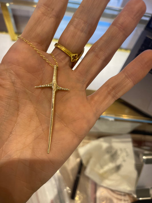 Large Thorn / Cross Necklace