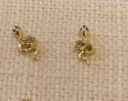 petite snake charmer studs