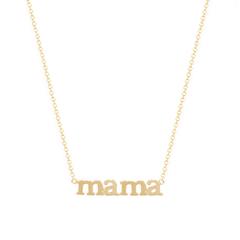 18K YELLOW GOLD 'MAMA' NECKLACE
