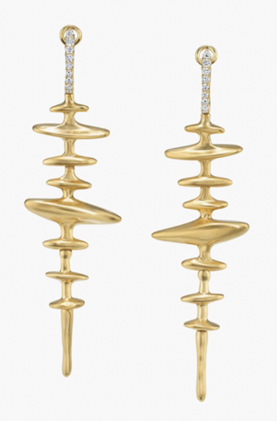 Chrona Totem Earrings - 18k