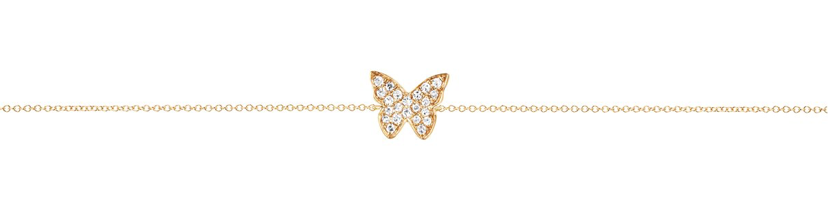 Diamond Butterfly Bracelet