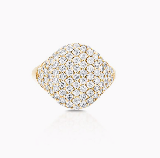 Bling Pinky Ring - 14K YG - size 4