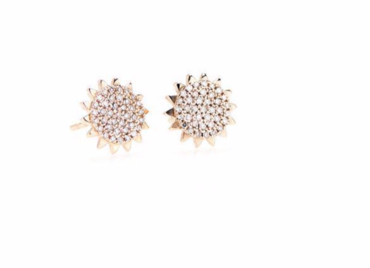 Sunburst Earrings - 14K YG