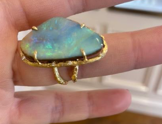 Opal Oblong Ring