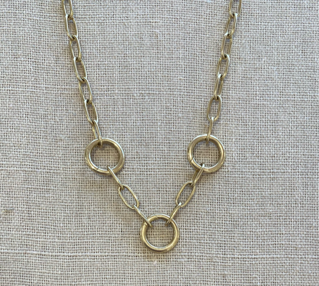 Sardinia Chain with 3 Clasps - 14K Yellow Gold