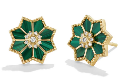 Fez Studs - Malachite