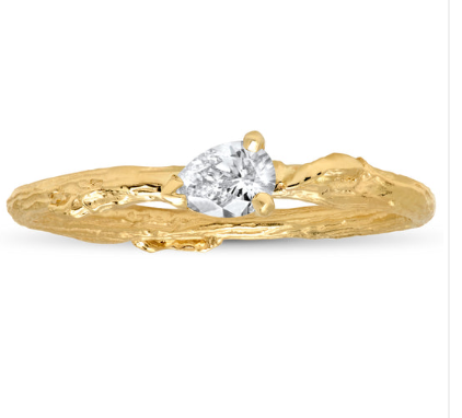 Diamond Pear Willow RIng