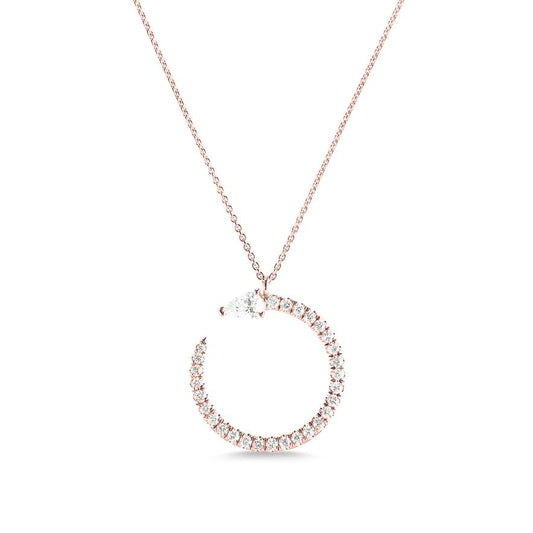 Serpent Necklace - 14k Rose Gold