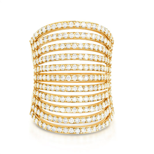 Spine Ring - 14k Yellow Gold size 7.5