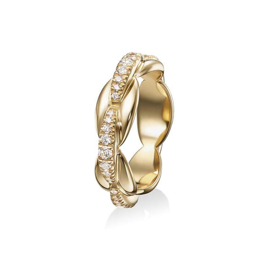 Ada ring 18k gold with diamonds (.52 tcw), size 6