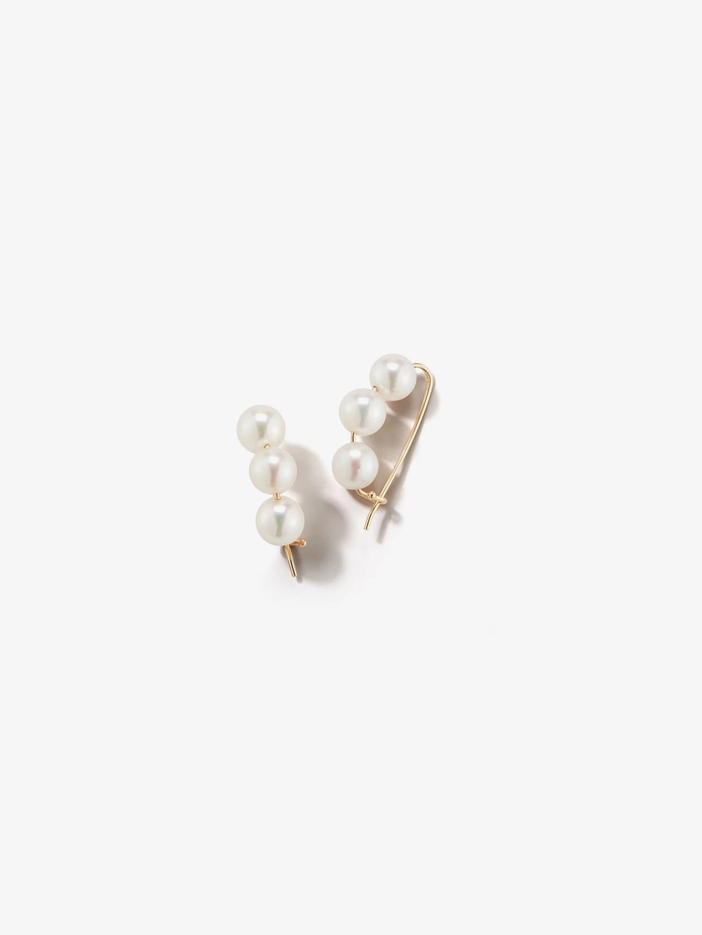 6mm Akoya Pearl Safety Pin Earrings