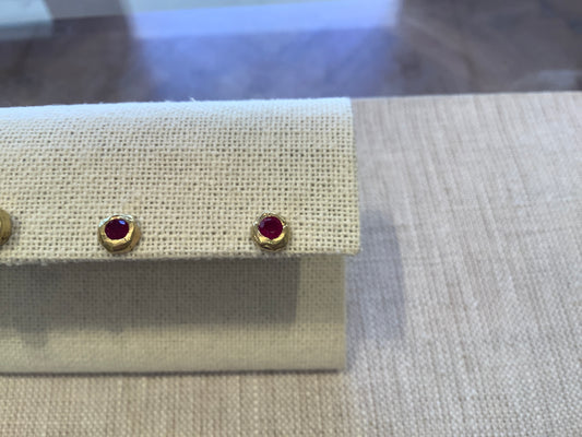 Ruby Stud Earrings (pair)