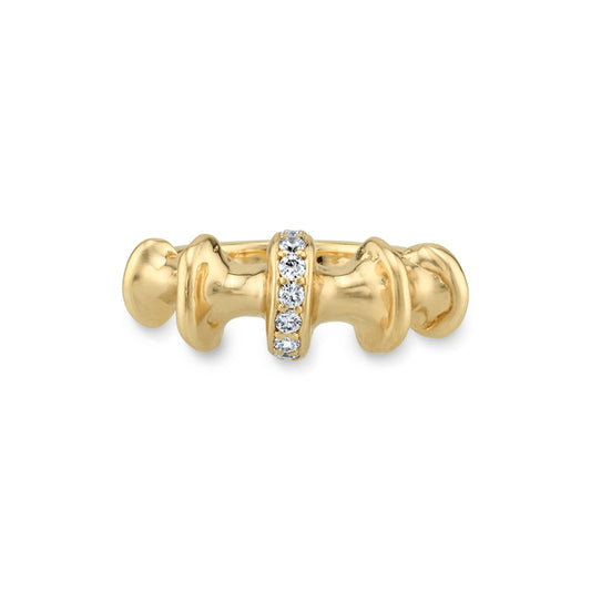 Chrona Band - Yellow Gold / Diamond Ring