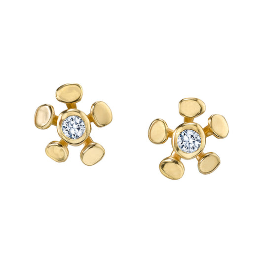 Chrona Diamond Studs-18k